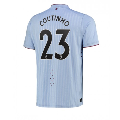 Aston Villa Philippe Coutinho #23 Bortatröja 2022-23 Kortärmad Aston Villa Philippe Coutinho #23 Bortatröja 2022-23 Kortärmad